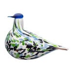 Konstglas, Birds by Toikka Annual Bird 2024 glasprydnad, Alder Thrush blå, Vit