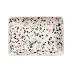 Iittala OTC Helle A6 plate, 10 x 15 cm, pink - green