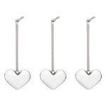 Iittala Iittala glass heart, 50 mm, 3-set, mirror