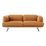 Sofas, Inland AV22 2-seater sofa, cognac leather, Brown