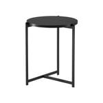 Coffee tables, Pilleri coffee table, 40 cm, black - black oak, Black