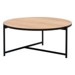 Coffee tables, Pilleri coffee table, 80 cm, black - oak, Black