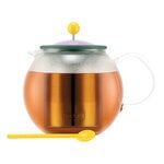 Bodum Teiera con cucchiaio Assam, 1,0 l, giallo - lilla