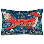 Cushion covers, Running Fox cushion cover, linen-cotton, Multicolour