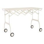 Kartell Battista folding serving trolley/side table, white