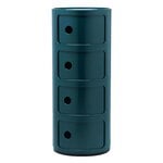 Kartell Componibili storage unit, 4 modules, blue