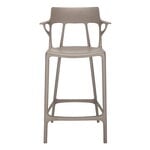 Kartell Sgabello da bar A.I., 65 cm, grigio