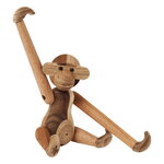 Figurines, Mini singe en bois Wooden Monkey Reworked, divers bois, Naturel