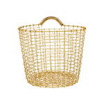 Metal baskets, Bin 16 wire basket, brass, Gold