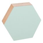 Memory boards, Noteboard hexagon, 26 cm, mint, Green