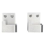 Nichba Bath hook, 2 pcs, brushed steel