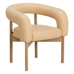 Ruokapöydän tuolit, Wooden Boa tuoli, tammi - Elmo Leather, Elmonordic IV, 02071, Beige