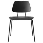 Chaises de salle à manger, Chaise Heritage 11.1, chêne noir - noir, Noir
