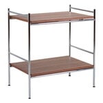 Labofa Heritage bar trolley 95.2 with gliders, chrome - walnut