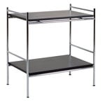 Labofa Heritage bar trolley 95.2 with gliders, chrome - black oak