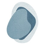 LAYERED Erik Bratsberg tapis Lozza, bleu sarcelle