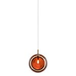 Bomma Lens Single pendant, amber - gold