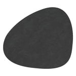 Sets de table et chemins de table, Set de table Curve, 37 x 44 cm, cuir Nupo noir, Noir