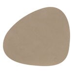 Tovagliette, Tovaglietta Curve, 37 x 44 cm, pelle Nupo marrone fango, Marrone