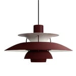 Louis Poulsen Suspension PH 5 Monochrome, bordeaux