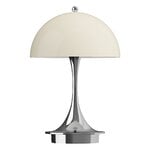 Louis Poulsen Panthella 160 Portable V3 table lamp, opal beige - chrome