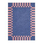 LAYERED Teklan Frame rug, cobalt salmon