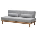Hetki sofa bed, oak base - grey Muru 470