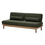 Hetki sofa bed, oak base - green Muru 482