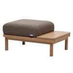 Poufs & ottomans, Hetki ottoman, oak base - brown Muru 475, Brown Poufs & ottomans, Hetki ottoman, oak base - brown Muru 475, Brown