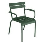 Terassinojatuolit, Luxembourg käsinojallinen tuoli, cedar green, Vihreä