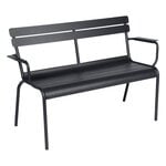 Luxembourg 2-seater bench, anthracite