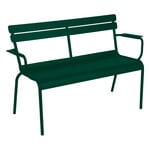 Outdoor benches, Luxembourg 2-seater bench, cedar green, Green