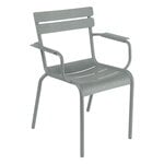 Terassinojatuolit, Luxembourg käsinojallinen tuoli, lapilli grey, Harmaa