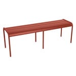 Outdoor benches, Luxembourg bench, 145 cm, red ochre, Red
