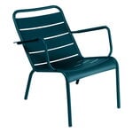 Outdoor lounge chairs, Luxembourg low armchair, acapulco blue, Blue