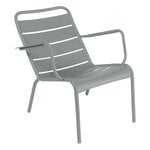 Outdoor lounge chairs, Luxembourg low armchair, lapilli grey, Gray