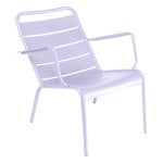 Outdoor lounge chairs, Luxembourg low armchair, marshmallow, Purple