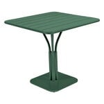 Tavoli da patio, Tavolo Luxembourg, 80 x 80 cm, con piedistallo, cedar green, Verde