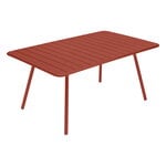 Tavoli da patio, Tavolo Luxembourg, 165 x 100 cm, red ochre, Rosso