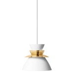 Pendant lamps, Sundowner pendant 175, brass, White