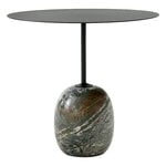 Coffee tables, Lato LN9 coffee table, deep green - Verde Alpi marble, Black