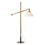 Floor lamps, Floor lamp 325, light oak, White