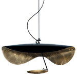 Catellani & Smith Lederam Manta S1 pendant lamp, gold - black