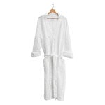 Bathrobes, Li linen waffle bathrobe, S/M, white, White