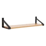 Lundia Classic wall shelf, 100 x 30 cm, black - brown