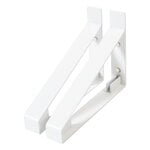 Wall shelves, Classic wall shelf bracket, 30 cm, 2 pcs, white, White