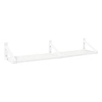 Wall shelves, Classic wall shelf, 2 pcs, white, White