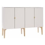 Sideboards & dressers, Fuuga sideboard, 128 cm, cashmere - Terrazzo - oak - brass, Beige