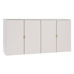 Sideboards & dressers, Fuuga sideboard, 128 cm, wall mounting, cashmere-Terrazzo-brass, Beige