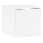 Lundia Fuuga nightstand with drawer, wall mounting, white